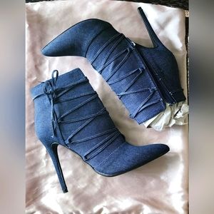Blue Jean ankle boots